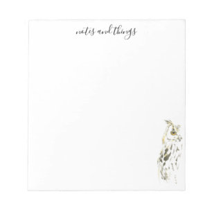 Waterverf bruine boomkorren notitieblok