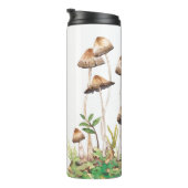 Waterverf Bruine Bospaddenstoelen Thermosbeker (Geroteerd rechts)
