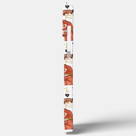Waterverf bruine honden en Botten zwarte poten pat Case-Mate iPhone Case (Achterkant / Links)