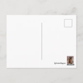 Waterverf bruine paarden briefkaart (Achterkant)