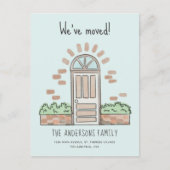 Waterverf bruine portier Speelgoed We hebben Blauw Aankondigingskaart (Voorkant)