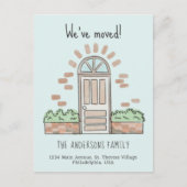 Waterverf bruine portier Speelgoed We hebben Blauw Aankondigingskaart (Voorkant)