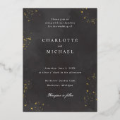 waterverf bruinkool bruinkool folie uitnodiging (Voorkant)