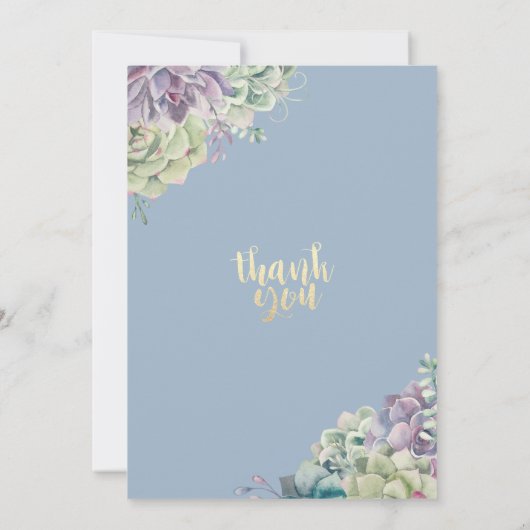 Waterverf Brunch & Bubble Vrijgezellenfeest Succul Kaart (Achterkant)