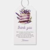 Waterverf Brunch schreef: Bedankt gepersonaliseerd Cadeaulabel (Voorkant)