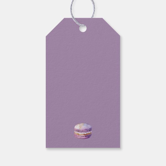 Waterverf Brunch schreef: Bedankt gepersonaliseerd Cadeaulabel (Achterkant)