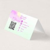 Waterverf Brush Beauty Make-up Artiest Kaart (Achterkant)