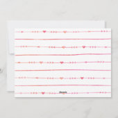 Waterverf Brush Script Valentijn Foto Feestdagenkaart (Achterkant)