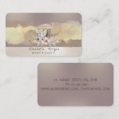 Waterverf Brush Stroke Flowers Retro Cake Mixer Visitekaartje (Voorkant / Achterkant)