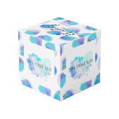 Waterverf Brushstrokes Cube Kubus (Achter hoekig)