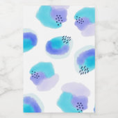 Waterverf Brushstrokes Food Label Voedselcontainer Etiket (Enkel label)