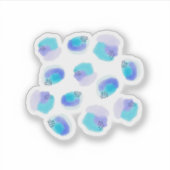 Waterverf Brushstrokes Sticker (Voorkant)