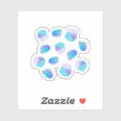 Waterverf Brushstrokes Sticker (Vel)