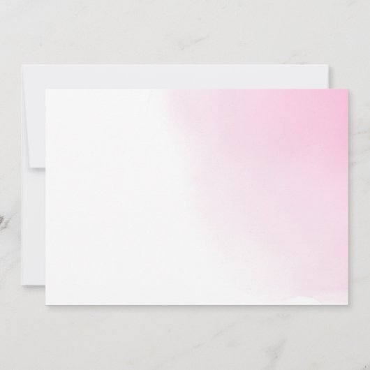 Waterverf bubbel foto Verjaardag Bedankkaart (Achterkant)