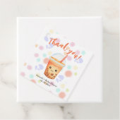 Waterverf Bubble Tea Baby shower Bedankt Bedankjes Labels (In situ)