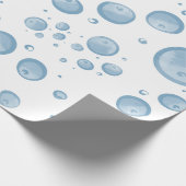 Waterverf Bubble Verjaardag Cadeaupapier (Hoek)