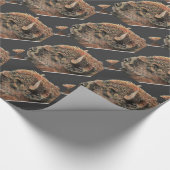 Waterverf Buffalo, Bison Animal Natuur Art Cadeaupapier (Hoek)