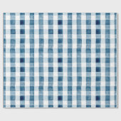 Waterverf Buffalo Pset- blue indigo Cadeaupapier (Vlak)