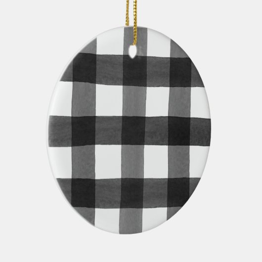 Waterverf Buffalo-speldenornament Keramisch Ornament (Rechts)