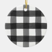 Waterverf Buffalo-speldenornament Keramisch Ornament (Voorkant)