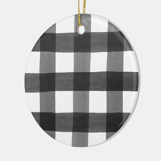 Waterverf Buffalo-speldenornament Keramisch Ornament (Links)