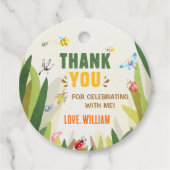 Waterverf Bug Insect Boy Verjaardag Bedankjes Labels (Voorkant)