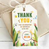 Waterverf Bug Insect Boy Verjaardag Cadeaulabel