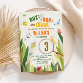 Waterverf Bug Insect Boy Verjaardag Kaart