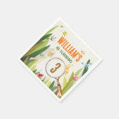 Waterverf Bug Insect Boy Verjaardag Servet (Hoek)