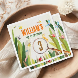 Waterverf Bug Insect Boy Verjaardag Servet