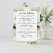 Waterverf buitenhuwelijk informatiekaartje (Staand voorkant)