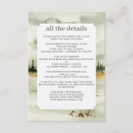 Waterverf buitenhuwelijk informatiekaartje