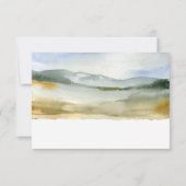 Waterverf buitenhuwelijk RSVP kaartje (Achterkant)