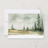 Waterverf buitenhuwelijk RSVP kaartje