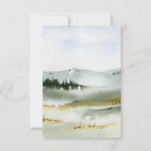 Waterverf buitenhuwelijk RSVP kaartje (Achterkant)