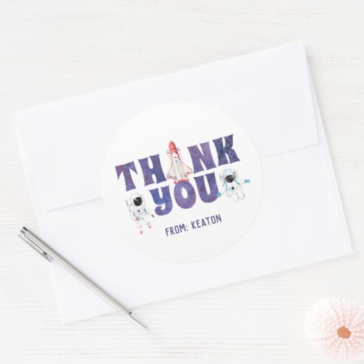 Waterverf buitenruimte dank u Sticker (Envelop)