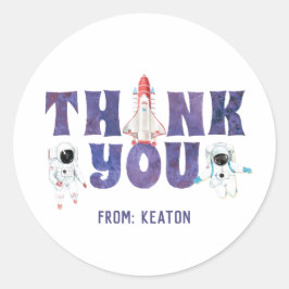 Waterverf buitenruimte dank u Sticker