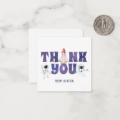 Waterverf Buitenruimte - Hartelijk dank Notitiekaartje (Voorkant / Achterkant in situ)