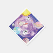 Waterverf buitenruimte servetten (Hoek)