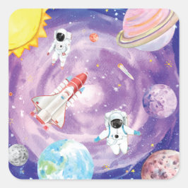 Waterverf Buitenruimte Stickers