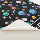 Waterverf buitenruimtecentrales - Aangepaste melkw Sherpa Deken (3/4)