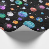 Waterverf buitenruimtecentrales cadeaupapier (Hoek)