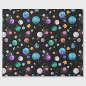 Waterverf buitenruimtecentrales cadeaupapier (Vlak)