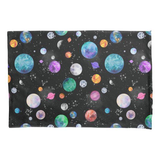 Waterverf buitenruimtecentrales kussensloop (Voorkant)