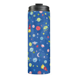 Waterverf buitenruimtectoren thermosbeker