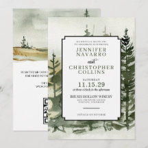 Waterverf buitenshuis met QR Code Wedding