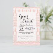 Waterverf Bull Skull Feathers en Arrow Aztec Kaart (Staand voorkant)