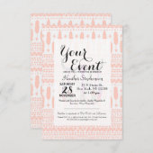 Waterverf Bull Skull Feathers en Arrow Aztec Kaart (Voorkant / Achterkant)