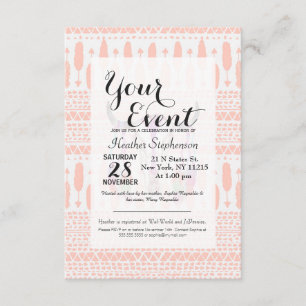 Waterverf Bull Skull Feathers en Arrow Aztec Kaart