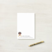 Waterverf Bulldog Aangepaste notities Post-it® Notes (Op bureau)